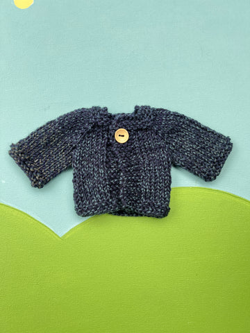 Little Forever Friend Knit Sweater - Blue
