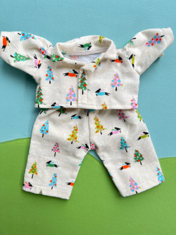 Cuddle Doll\ Little Friend PJ's - Dashing Dachshunds