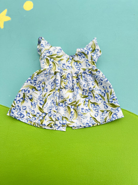 Little Buddy Doll Dress - Blue Floral