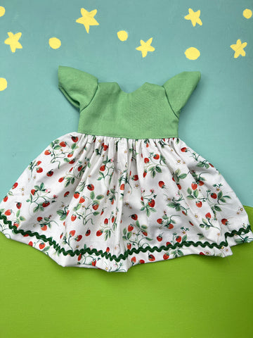 Forever Friend Dress - Strawberry w/ Green Sleeves