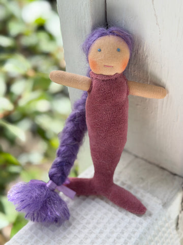 Mini Mermaid - Purple Hair/Pink