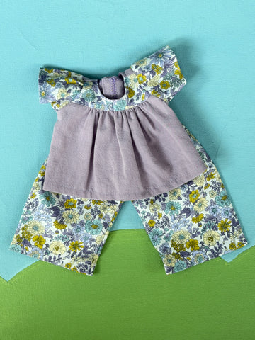 Little Friend Market Day Set - Lilac Liberty/ Floral Pant