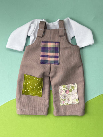 Little Friend Overalls and Top - Lilac Canvas