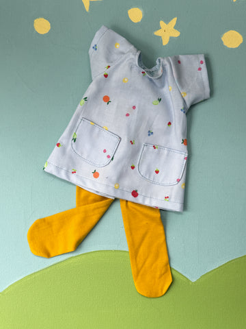 Little Friend Tunic Set with Tights - Rainbows