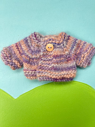 Little Buddy Doll Wool Knit Sweater - Sunset