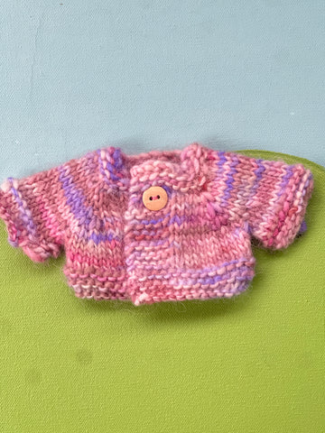 Little Buddy Doll Wool Knit Sweater - Pink Sky