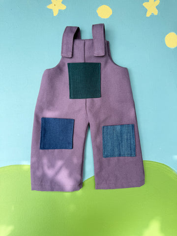 Little Friend Overalls - Purple Patches