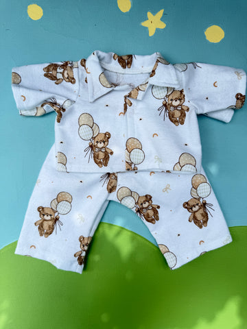 Classic/Sitting Friend Flannel PJ's- Bears and Balloons