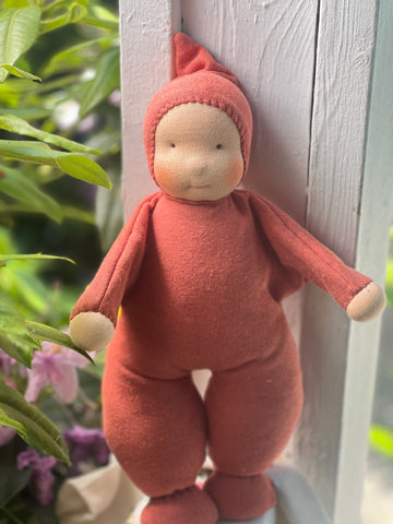 Little Snuggle Doll - Red/Orange