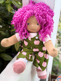 Sitting Friend - Fuchsia (mocha skin tone)