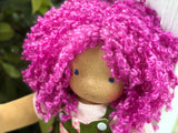 Sitting Friend - Fuchsia (mocha skin tone)