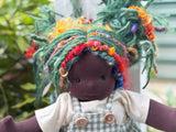 Sitting Friend - Hailey (dark brown skin tone)