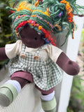 Sitting Friend - Hailey (dark brown skin tone)