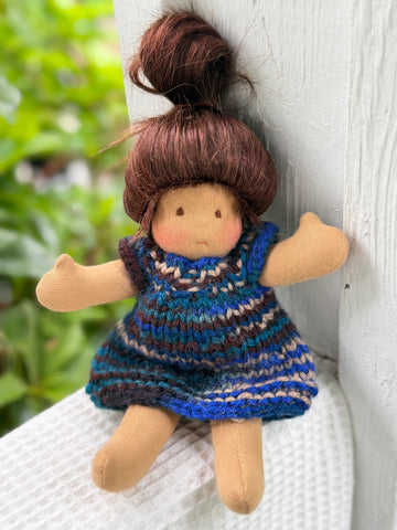 Mini Dolls -  12 (mocha skin tone)