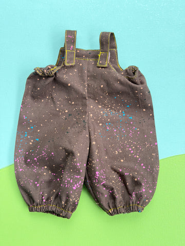Classic/Sitting Friend Poof Overalls - Brown Speckle
