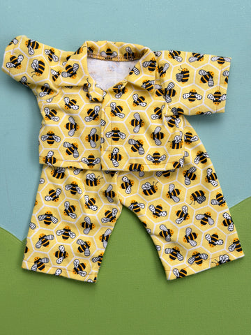 Classic/Sitting Friend Flannel PJ's- Bee Time