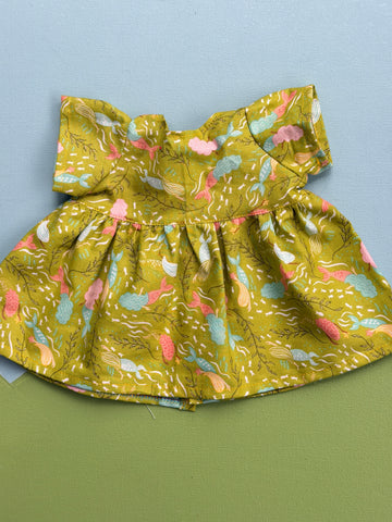 Classic/Sitting Friend Dress - Green Mermaids