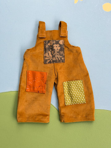 Little Friend Overalls - Ochre Cord (no shirt)