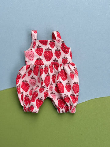 Little Friend Short Alls  - Strawberry