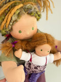 Sitting Friend and Child Hazel and Harriette (sunkissed)