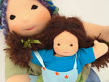 Sitting Friend and Child Mika and Mizuki(sunkissed)