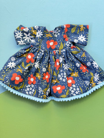 Little Friend Dress Blue Floral