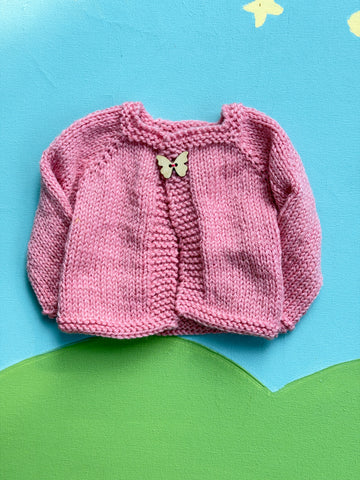 Forever Friend Knit Sweater Medium Pink