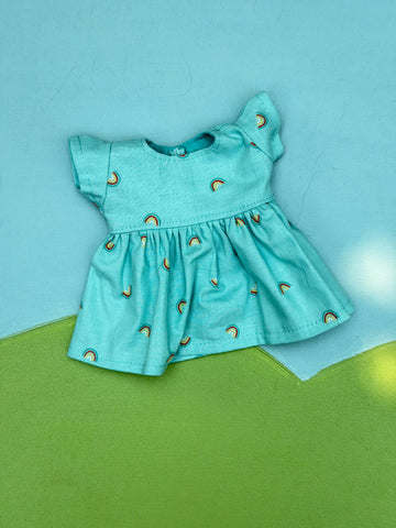 Little Buddy/Piccolina Dress - Blue Rainbow
