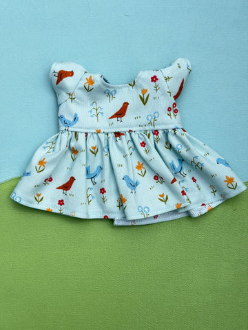 Piccolina/Little Buddy Dress - Birds in the Yard