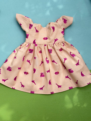 Little Friend Dress - Pink Dinos