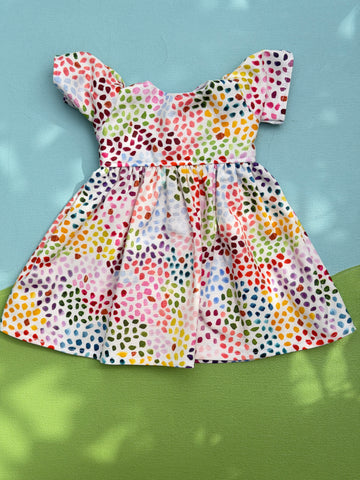 Little Friend Dress - Rainbow Mosaic