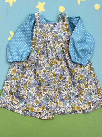 Forever Friend Pinafore Set Liberty Dots