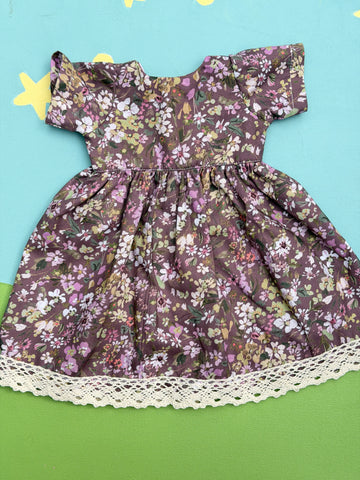 Forever Friend Dress Mauve Floral
