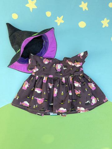 Classic/Sitting Friend Dress and Magical Frogs and Witch Hat