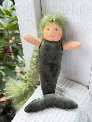 Mini Mermaid - Green Tail, Green Hair (Sunkissed) (Copy)